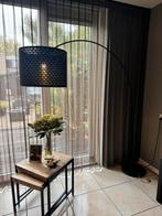 Xxl booglamp zwart/goud met marble voet, Huis en Inrichting, Lampen | Vloerlampen, Ophalen, Zo goed als nieuw, 150 tot 200 cm