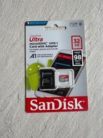 SanDisk UltraSDHC UHS-I card met adapter 32Gb, Audio, Tv en Foto, Fotografie | Geheugenkaarten, Ophalen of Verzenden, Zo goed als nieuw