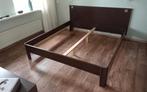 Te koop, Huis en Inrichting, Slaapkamer | Bedden, Ophalen, Bruin, Tweepersoons, Zo goed als nieuw