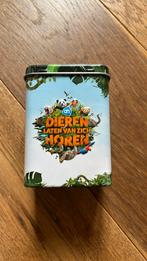 AH Dierenkaartjes blik / verzamelblik Dieren laten van zich, Ophalen of Verzenden, Zo goed als nieuw, Overige, Overige merken