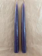 2 Kaarsen Kleur: Paars Diameter: 2 cm / Lengte: 25 cm Nieuw, Ophalen of Verzenden, Nieuw, Overige materialen, Minder dan 25 cm