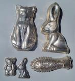 Oude Bakvormen - Haas, Kat, Vis, Beertje, Haasje, Ophalen of Verzenden