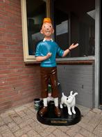 Levensgroot Kuifje beeld met bobby, Verzamelen, Ophalen, Kuifje, Zo goed als nieuw, Beeldje of Figuurtje