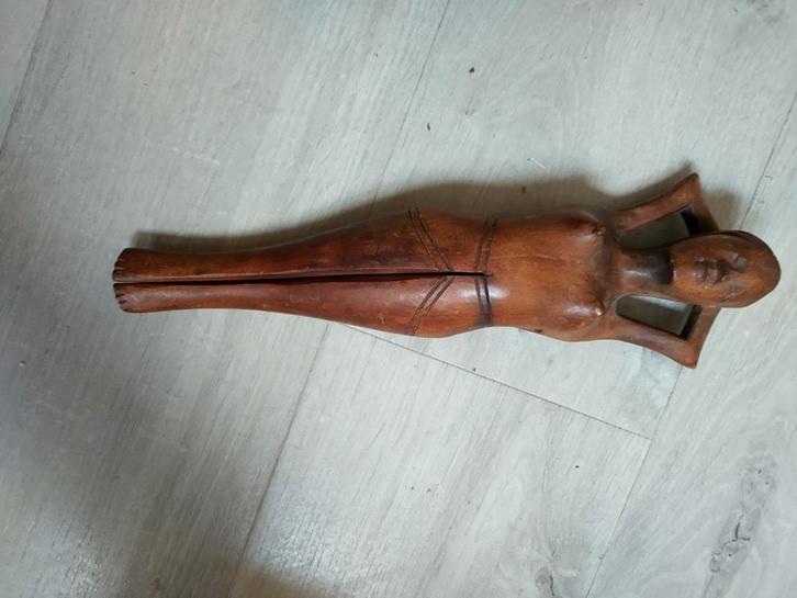 Houten Notenkraker Vrouwelijk Figuur jaren 50, Antiek en Kunst, Kunst | Beelden en Houtsnijwerken, Ophalen of Verzenden