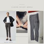 CLOSED - Velvet broek  maat 33, Kleding | Dames, Broeken en Pantalons, Nieuw, Closed, Grijs, Lang
