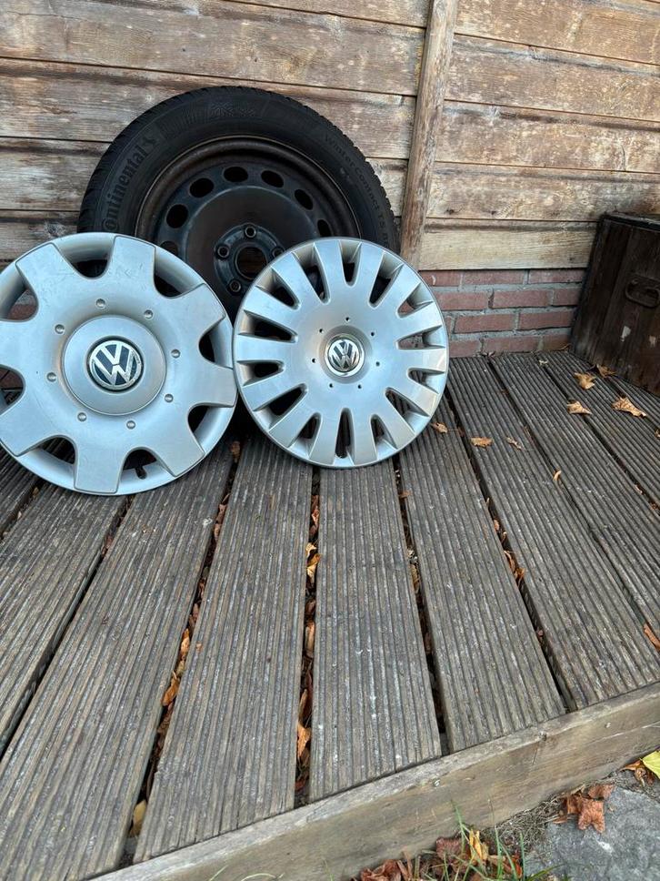 Winterbanden set voor Volkswagen Golf 6, Auto diversen, Wieldoppen, Gebruikt, Ophalen of Verzenden