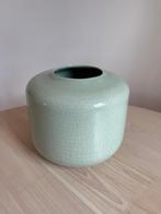 craquele vaas mintgroen, Huis en Inrichting, Woonaccessoires | Vazen, Aardewerk of Porselein, Ophalen of Verzenden, Zo goed als nieuw