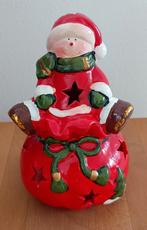 Kerst Waxinelichthouder - Santa, Ophalen, Overige materialen, Nieuw, Rood