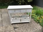 Haltafel, Huis en Inrichting, Tafels | Sidetables, Ophalen, Gebruikt, 50 tot 100 cm, Overige houtsoorten
