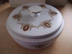 Flora Gouda plateel aardewerk Lydia 1848 koekdoos met deksel, Ophalen of Verzenden