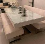 Eettafel met banken en salontafel, Ophalen of Verzenden