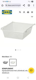 2 STUKS KOMPLEMENT Fijndraadmand wit 50x58 cm - Pax kast, Ophalen, 50 tot 100 cm, Zo goed als nieuw, Minder dan 100 cm