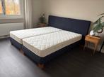 Eastborn boxspringbed tweepersoons, Ophalen, Gebruikt, Blauw, Tweepersoons