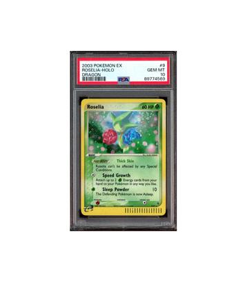 Pokemon Roselia EX Dragon Holo #9 PSA 10 beschikbaar voor biedingen