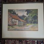 Aquarel , erkende kunstschilder COR SOBEL 1899-1984, Antiek en Kunst, Kunst | Schilderijen | Klassiek, Ophalen