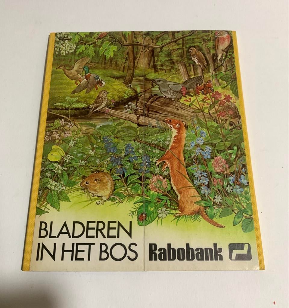 Kartonboekje Bladeren in het bos - Rabobank uitgave, Verzamelen, Ophalen of Verzenden, Zo goed als nieuw, Overige typen