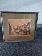 Ets De Peerdenbrug in Brugge (Alfred van Neste), Antiek en Kunst, Kunst | Schilderijen | Klassiek, Ophalen of Verzenden