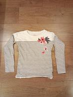 Mooi wit/blauw gestreepte longsleeve mt 134/140, Kinderen en Baby's, Kinderkleding | Maat 134, Meisje, Ophalen of Verzenden, Zo goed als nieuw
