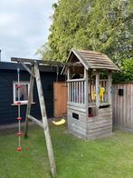 Speelhuisje, Kinderen en Baby's, Speelgoed | Buiten | Speeltoestellen, Ophalen, Gebruikt, Klimtouw, Aanbouwonderdeel