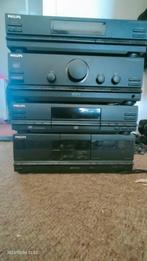 Philips Stereo Set - LCD, Cassette, Radio, Versterker, Philips, Gebruikt, Cassettedeck, Losse componenten