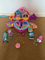 Polly Pocket Pretparkrugzak + 4 Tiny Polly Pockets + ketting, Ophalen of Verzenden, Zo goed als nieuw