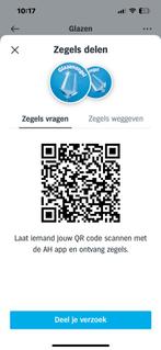 Ah glazen zegels gezocht ( ruil bioscoop/uitjes kaarten), Albert Heijn, Ophalen