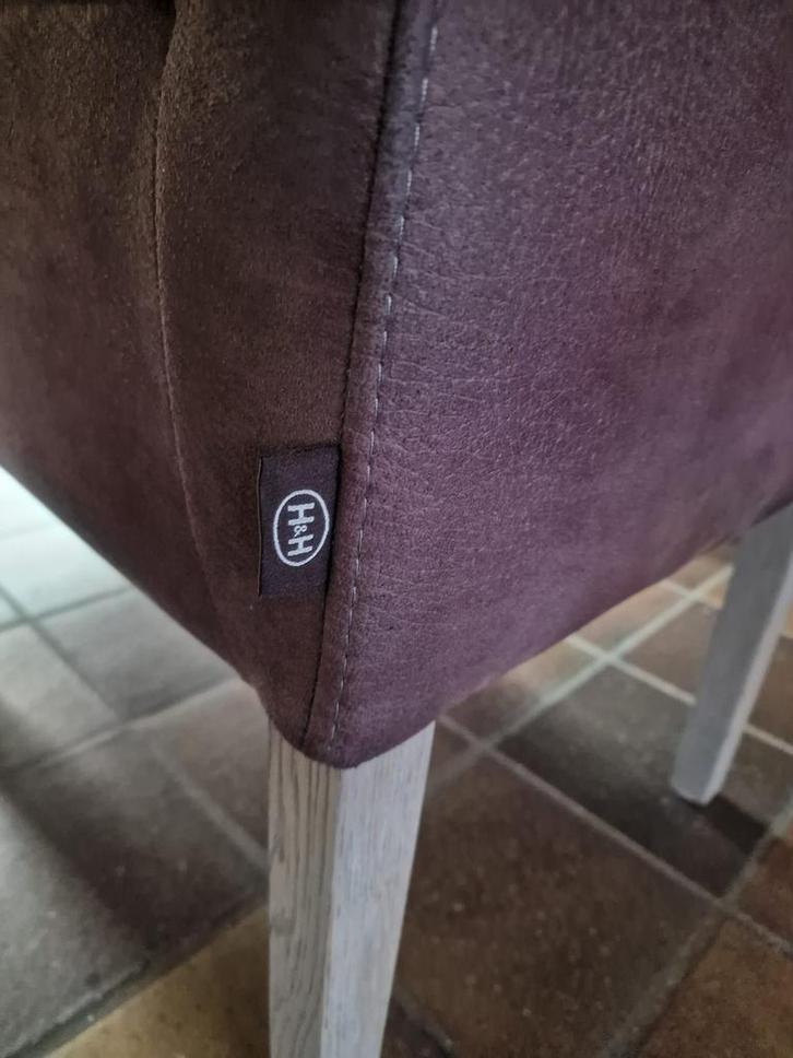 Eethoek met 4 stoelen - Poten geverfd, Huis en Inrichting, Tafels | Eettafels, Gebruikt, 50 tot 100 cm, 150 tot 200 cm, Vier personen