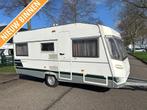 CHATEAU 450 CANTARA CASSETTETOILET € 4995,, Caravans en Kamperen, Caravans, Dwarsbed, Bedrijf, Standaardzit, Hordeur