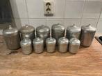 Vintage Voorraadblikken Set, Ophalen of Verzenden, Gebruikt
