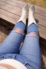 Cowboy boots, Kleding | Dames, Ophalen of Verzenden, Zo goed als nieuw, Wit, Hoge laarzen