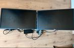 2x Dell 24 inch + Dell dock station + bureau beugel, Computers en Software, Ophalen, IPS, 60 Hz of minder, Gebruikt