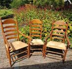 Oud Brabantse stoelen met rieten zitting - set van 3, Ophalen