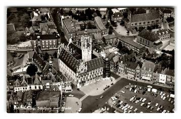 Middelburg, Stadhuis met Markt. Luchtopname beschikbaar voor biedingen