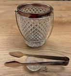 Vintage IJsemmer met tang bakje en bodempje, Ophalen