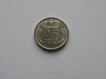 Nederland 25 cent 1954 pr beschikbaar voor biedingen