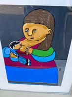 Kunstwerk Mama Africa van Bart De blauwe Roek, Antiek en Kunst, Kunst | Schilderijen | Klassiek, Ophalen of Verzenden