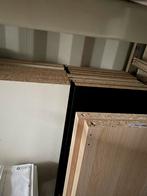 IKEA KALLAX 4 x 4 | hout en zwart, Huis en Inrichting, Kasten | Wandmeubels, Met plank(en), Gebruikt, ., 100 tot 150 cm