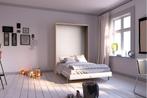 Juist opklapbed verticaal - 140x200 - Wit/eikenkleur, Huis en Inrichting, Slaapkamer | Bedden
