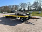 Van Weel Schamel aanhangwagen luchtgeremd 6 TON AUTOTRANSPOR, Auto diversen, Aanhangers en Bagagewagens, Gebruikt