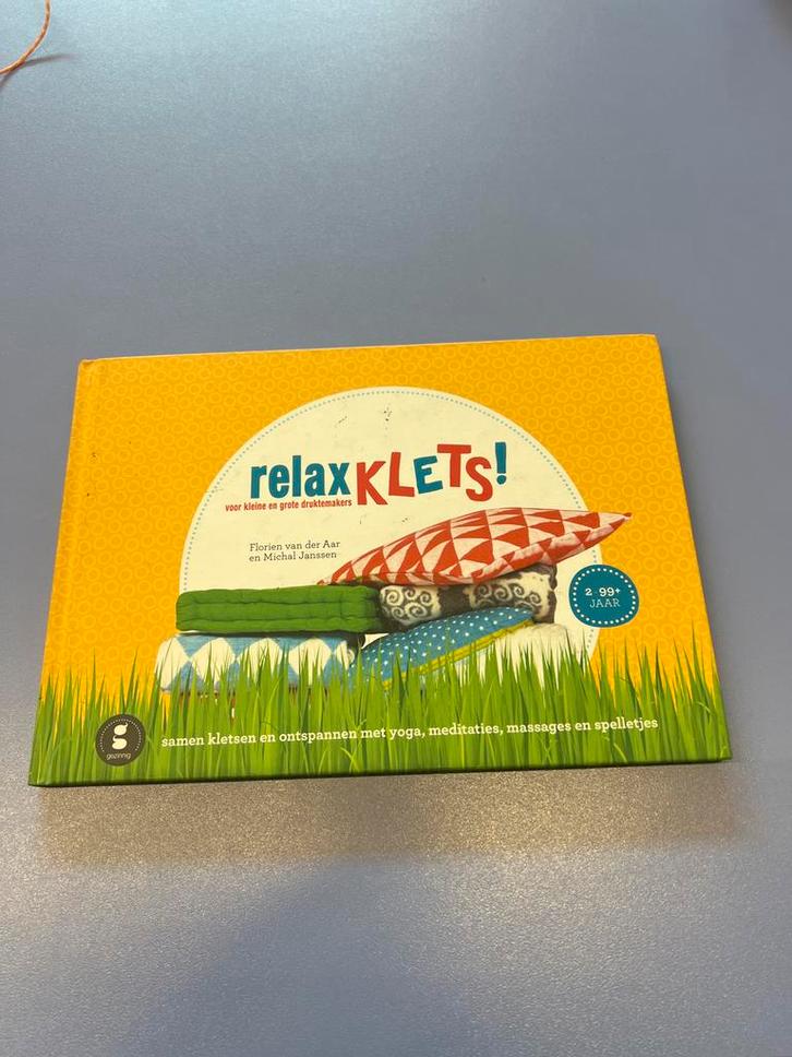 Relax Klets! Yoga, meditatie boek voor kinderen, Boeken, Kinderboeken | Jeugd | onder 10 jaar, Zo goed als nieuw, Non-fictie, Ophalen of Verzenden