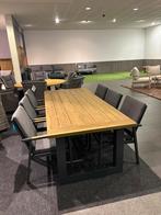 Teak tuinset met aluminium onderstel en 6 stoelen, Tuin en Terras, Tuinsets en Loungesets, Ophalen, Eettafel, 6 zitplaatsen, Teakhout