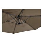 Zweef parasol rond 3 meter gemini taupe, Nieuw, Zweefparasol, Ophalen of Verzenden, 2 tot 3 meter