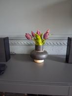 Decoratie vaasje  met paarse tulpen, Ophalen, Zo goed als nieuw