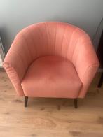 Wehkamp Home fauteuil Fleur verlours roze, Huis en Inrichting, Fauteuils, Ophalen, Gebruikt, 75 tot 100 cm