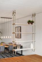 Ophangkast steigerhouten planken wit, Ophalen, Met plank(en), 200 cm of meer, Zo goed als nieuw
