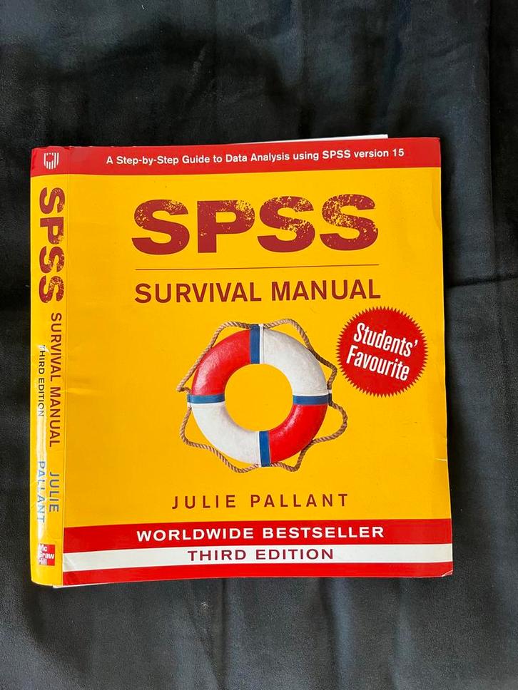 SPSS Survival Manual - Julie Pallant, Boeken, Studieboeken en Cursussen, Gelezen, HBO, Beta, Ophalen of Verzenden