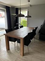 Teak houten eetkamer tafel 95x220, Huis en Inrichting, Tafels | Eettafels, Ophalen, Gebruikt, Teakhout, 200 cm of meer