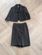 Vitage mantelpakje - zwart/wit - maat S - sixties stijl, AnnTaylor, Kostuum of Pak, Zwart, Ophalen of Verzenden