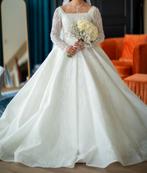 One size Witte Bruidsjurk,, Ophalen of Verzenden, Zo goed als nieuw, Wit, Trouwjurk