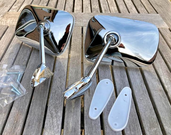 Chrome oldtimer spiegels type Cipa 2, chroom spiegel, Auto diversen, Auto-accessoires, Nieuw, Ophalen of Verzenden
